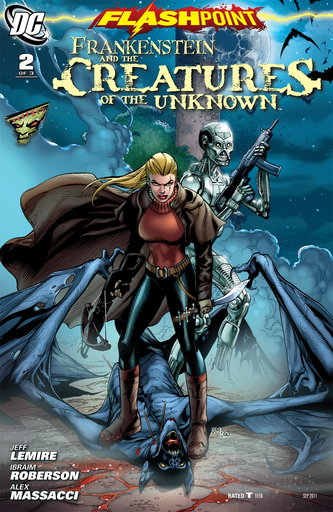 Flashpoint: Frankenstein & the Creatures of the Unknown #2 (DC, 2011 — Cover A) cover